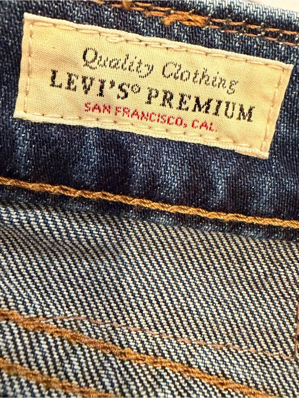 Levi's Premium  505 Jeans Men's 38x30 Blue Dark Wash